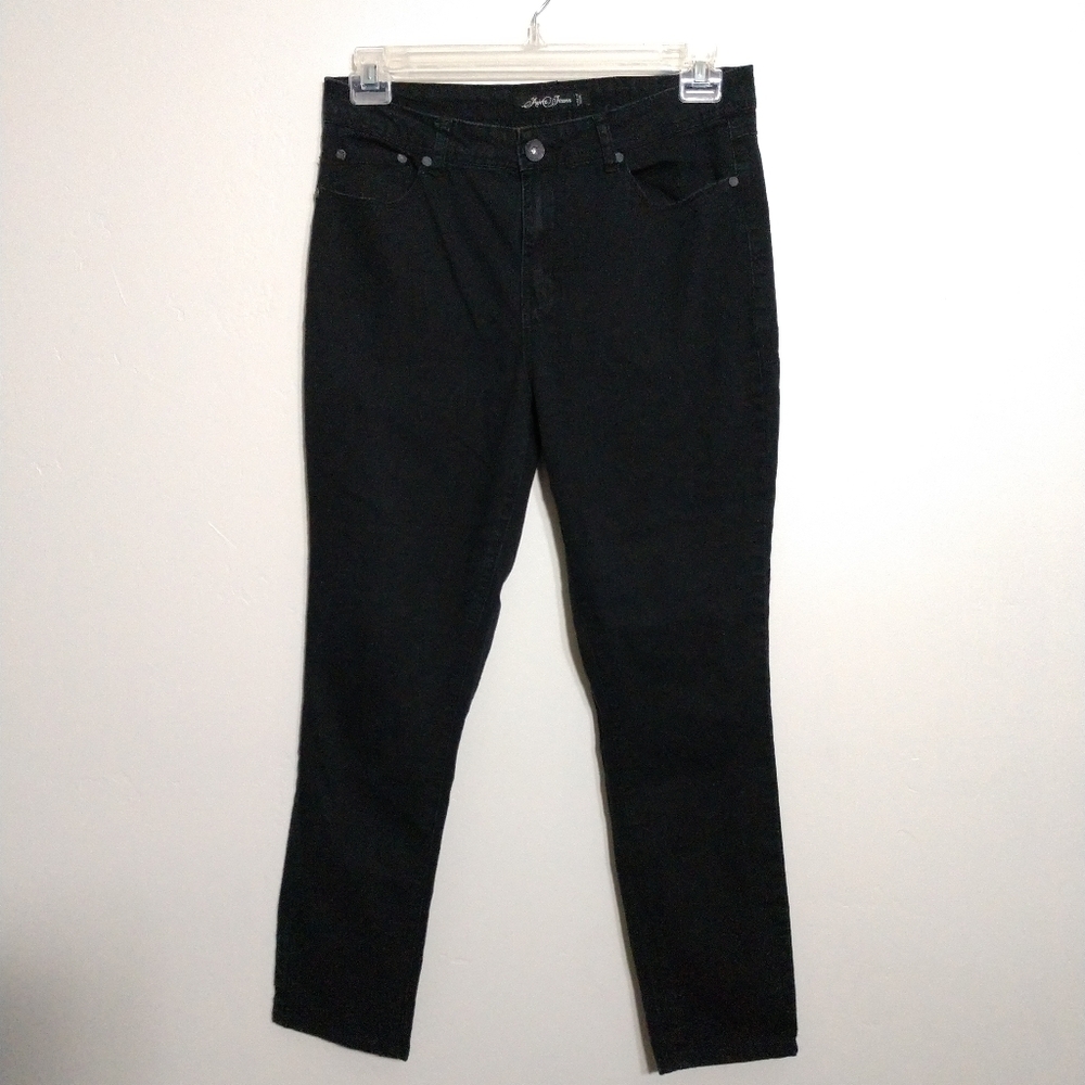 Aviva Jeans Black Straight Size 15 Juniors